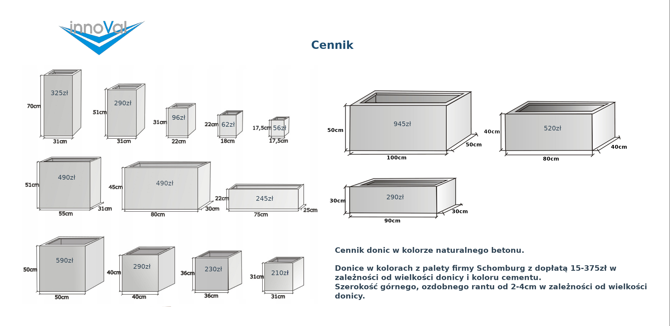 Cennik donic