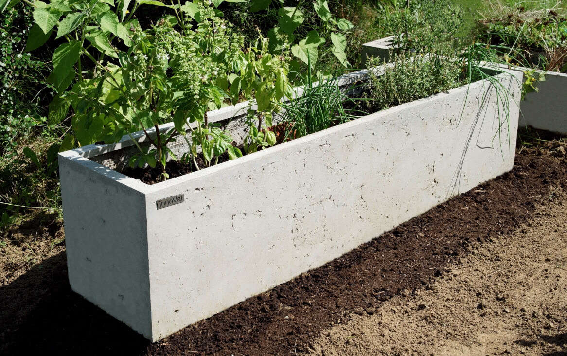 Betonowa donica do uprawy roślin - ekologiczny beton TioCem