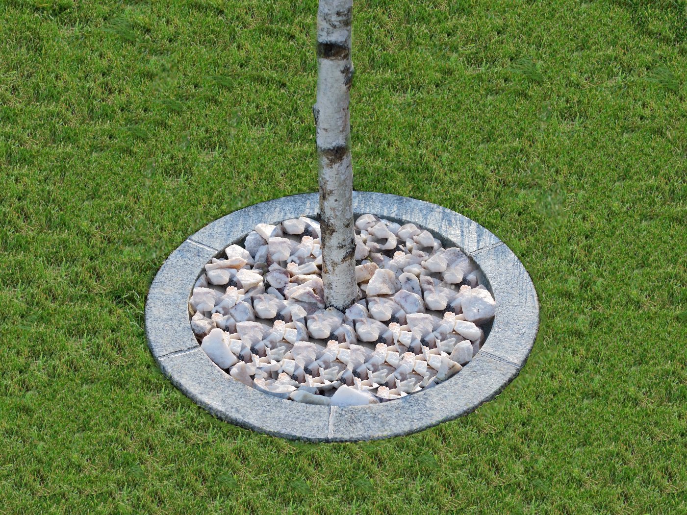 Obrzeże Szary Granit innoVal - naturalna tekstura