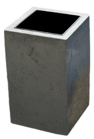 Wysoka donica Slim 51x31x31cm szary innoVal z betonu GRC z wkładem