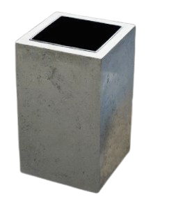 Wysoka donica Slim 51 cm z betonu architektonicznego z wkładem plastikowym